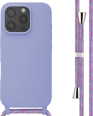 Produktbild von imoshion SilikonHülle mit Band iPhone 16 Pro - Violett