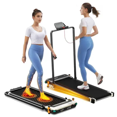 Image de Akluer 520A-B : tapis de course 2 en 1 – avec fonction de massage, plateau de support réglable et modes adaptés aux familles, pour un bien-être global