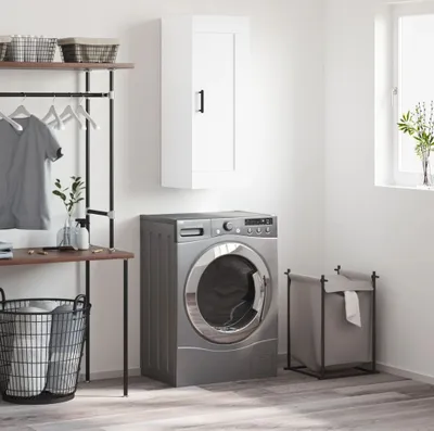 Obrázek produktu pro vidaXL Nástěnná skříňka bílá 34,5x34x90 cm Dřevěný materiál