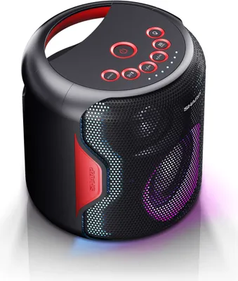 Produktbild von Sharp PS-919 2.1 Bluetooth-Lautsprecher, 130 Watt RMS, wasserabweisendes Gehäuse, Farbe: schwarz