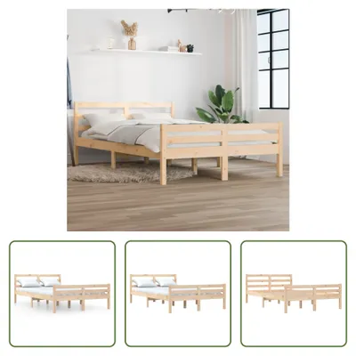 Produktbild von The Living Store Massivholzbett 140x190 cm