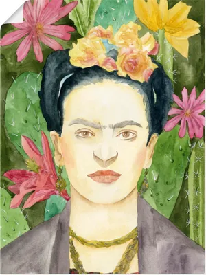 Produktbild von ARTland Poster Frida Kahlo I Größe: 90x120 cm