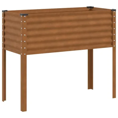 Produktbild von Gartenpflanzgefäß 100 x 45 x 90 cm Verwitterungsstahl