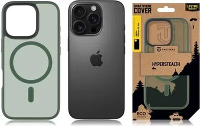 Produktbild von Tactical Back Cover MagForce Hyperstealth iPhone 16 Pro forest green