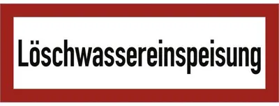 Produktbild von Dreifke® Aufkleber Löschwassereinspeisung, Folie, 420x148 mm