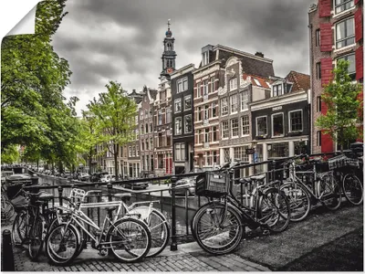 Produktbild von ARTland Poster Amsterdam Bloemgracht I Größe: 60x45 cm
