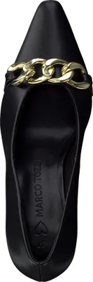 Produktbild von MARCO TOZZI Damen Pumps spitze Form Kettendetail Stiletto 2-22417-20, Größe:38 EU, Farbe:Schwarz