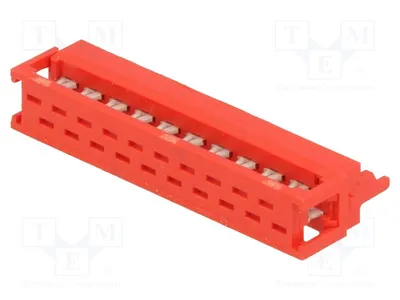 Zdjęcie produktu dla 1 sztuka złącza dla kabla płaskiego 9-215083-0 - złącze, rastr 1,27 mm, wtyk, 20 pinów (męski)