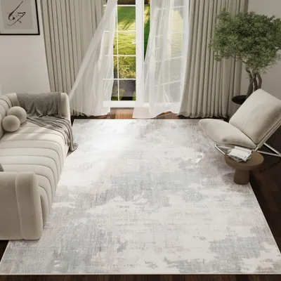 Produktbild von Tapiso Teppich ASH Kurzflorteppich, rutschfest, bedruckt, pflegeleicht, modern 160 x 230 cm
