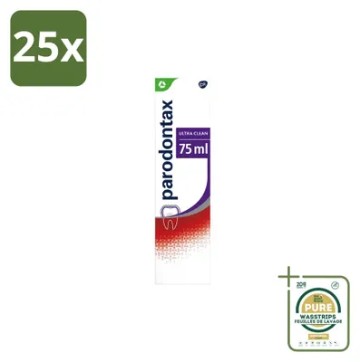 Produktbild von 25 x Parodontax Ultra Clean Tandpasta - 75 ml - Vorratspackung - 25 Stücke