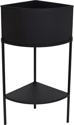 Produktbild von LOFT42 Flora Eckpflanzgefäß – Metall – Schwarz