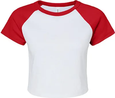 Zdjęcie produktu dla Koszulka damska Bella Micro Rib Raglan Baby Tee