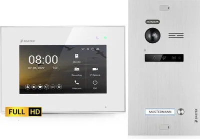 Produktbild von HD Video Türsprechanlage für 1 Familienhaus, 1x Monitore, Balter EVO HD