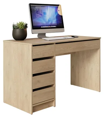 Produktbild von MIRJAN24 Schreibtisch / Schminktisch Ada, Elegante Kosmetiktisch, Frisiertisch, Modern Schlafzimmer (Eiche Cremona)