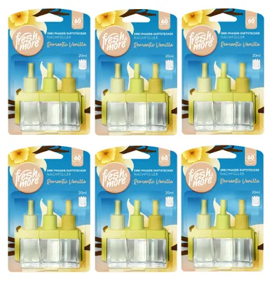 Produktbild von Fresh & More Nachfüllflakons 6x 20ml - Kompatibel mit 3Volution, Romantic Vanilla