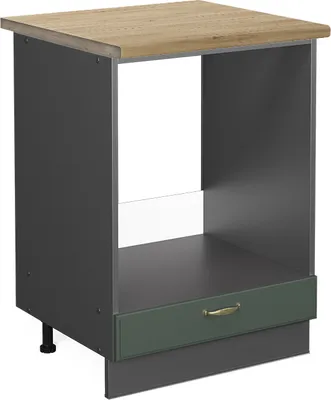 Produktbild von Herdumbauschrank Vicco Fame-Line Grün-Gold Landhaus 60 cm , AP Eiche, Model 46701