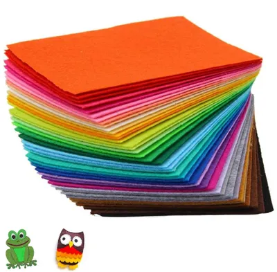 Productafbeelding van Creatief vilt - Set van 40 stuks - Viltplaten van 20 x 30 cm - 1 mm dik - Vilt voor knutselwerkzaamheden, geschikt voor kinderen en volwassenen - Ideaal voor patchwork, borduren en het maken van bloemen