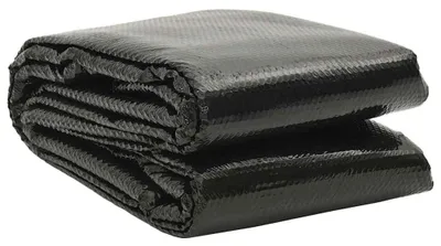 Image de Couverture solaire pour piscine, bâche solaire, couverture thermique, film solaire pour piscines équipées d'un système de chauffage. Chauffage solaire rectangulaire en film PE noir, dimensions : 300 x 200 cm, épaisseur : 0,11 mm