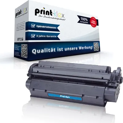 A product shot of a toner cartridge and its packaging.