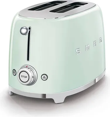 Obrázok produktu pre Smeg TSF01PGEU, 2 krajcov, Zelená, Nerezová oceľ, Tlačidlá, Nerezová oceľ, 950 W