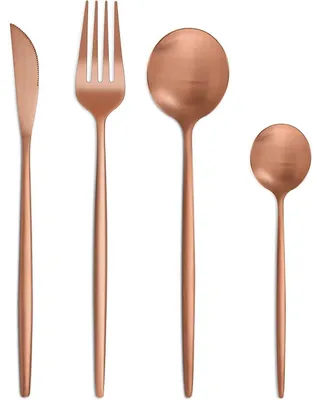 Produktbild von Besteckset 24-teilig für 6 Personen, Edelstahl, Roségold, spülmaschinenfest