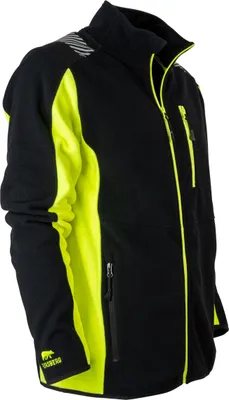 Produktbild von FORSBERG Sikkar funktionelle Fleecejacke , Farbe:schwarz/gelb, Größe:XL