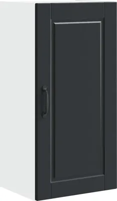 Produktbild von vidaXL Wandschrank PORTO Schwarz 40 x 31 x 80 cm Holzwerkstoff