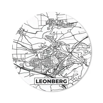 Produktbild von MuchoWow® Mauspad Mousepad Karte - Leonberg - Karte - Stadtplan 40x40 cm - Mousepads - Maus Mat - Pad - Mausunterlage - Schreibtisch Accessoires
