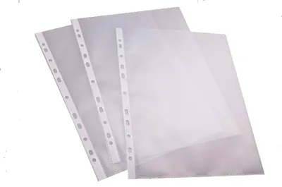 Produktbild von proOFFICE Prospekthülle DIN A4 PP Folie genarbt oben offen 100 Hüllen