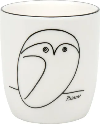 Produktbild von Könitz Becher ohne Henkel Picasso - Le Chouette, New Bone China, Schwarz, Weiß, 200 ml, 11 7 268 2773