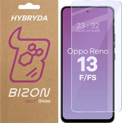 Produktbild von Elastyczne szkło hybrydowe Bizon Glass Mule do Oppo Reno13 F/FS