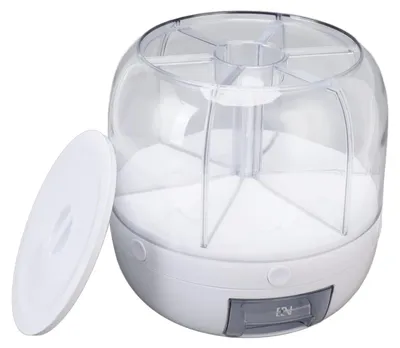 Getreideaufbewahrungsbox, drehbar, 6 Fächer, 13,2 lb, PP