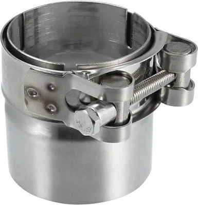 Image de Adaptateur d'échappement pour moto, 51-56 mm, en acier inoxydable, silencieux