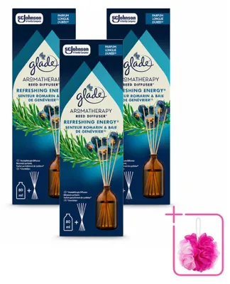 Obrázek produktu pro 3x Difuzér Glade Aromaterapie, vůně "Osvěžující energie" - 80 ml - výhodná sada - 3 kusy