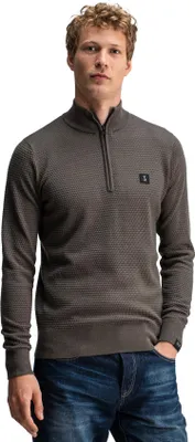 Produktbild von Butcher of Blue Half-Zip-Pullover Mokka