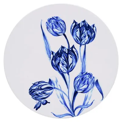 Heinen Delfts Blauw – Untersetzer Vrolijke tulpen Set mit 4 – Bild 2