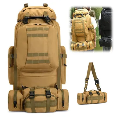 Produktbild von 100L Wanderrucksack Trekkingrucksack Reiserucksack Wasserdichter Campingrucksack für Wandern Camping Bergsteigen Reisen Sport Herren Damen