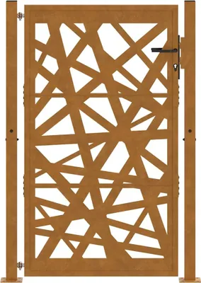 Immagine prodotto di vidaXL Cancello da giardino 100x150 cm in acciaio corten Design luminoso