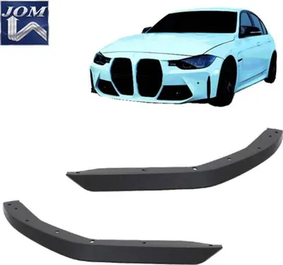 Produktbild von Spoilerlippe Spoiler Ecken Performance FLAPS schwarz paßt für BMW 3er G20 Stoßstange