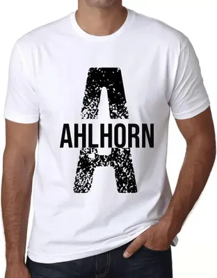 Produktbild von Herren Grafik T-Shirt Ahlhorn Öko-Verantwortlich Vintage Jahrgang Kurzarm Lustige Druck Geburtstag Geschenk Mann
