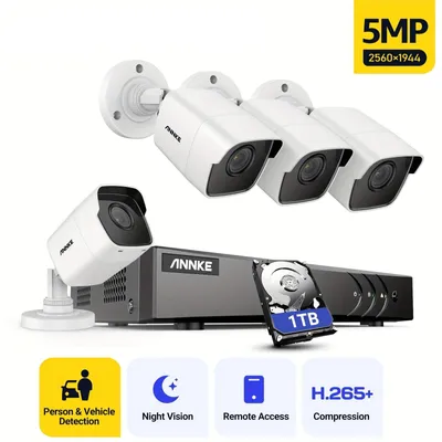 Obrázek produktu pro Bezpečnostní systém - Bezpečnostní kamera - Kamera pro video dohled - Venkovní kamera - Systém kamer