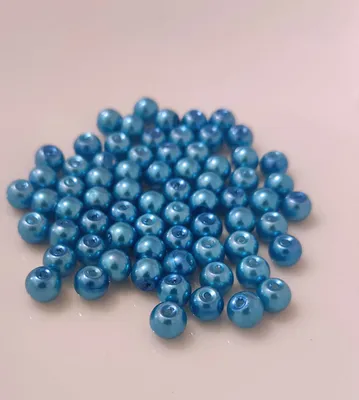 Immagine prodotto di Perle di vetro - Tipo "rotondo" - 20 g - 3 mm - Blu
