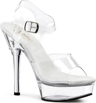 Obrázek produktu pro ALLURE-608 Dámské sandály Pleaser, průhledné , EU 35, US 5
