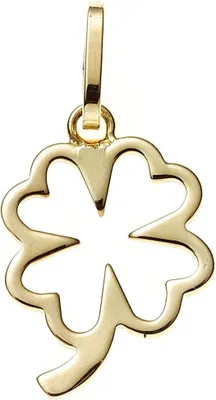 Produktbild von Anhänger Goldanhänger Kleeblatt durchbrochen 333 Gold Gelbgold Damen