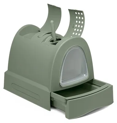 Productafbeelding van Imac WC voor katten, model Zuma, 2e generatie, kleur groen