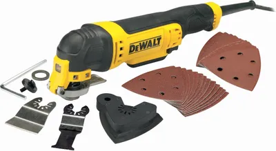 Image de Outil multifonctions oscillant DWE315-QS DeWALT Outil multifonctions 300 watts - réglable en continu, LED, adaptateur universel