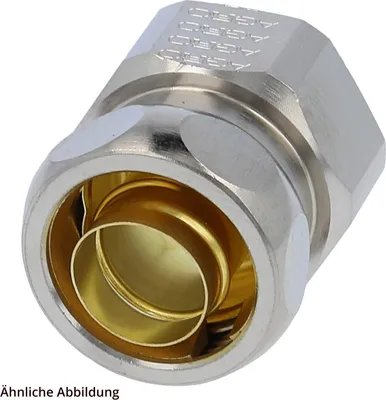 Produktbild von US2-M Metallverschraubung gerade Gewinde M20x1,5 für Schlauch-Außendurchmesser 21,0mm für Schlauch-Innendurchmesser