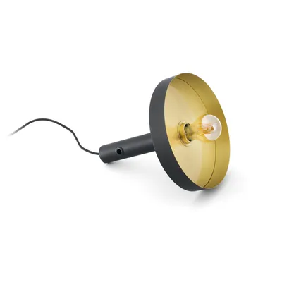 Image de Lampe portable WHIZZ noire et dorée 20162