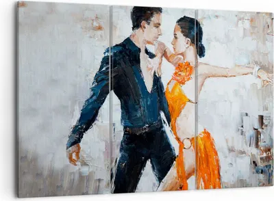 Produktbild von Bild auf Leinwand - Leinwandbild - tanzen sie - 105x70cm - Wand Bild - Wanddeko - Wandbilder - Leinwanddruck - Bilder - Kunstdruck - Wanddekoration - Leinwand bilder - Wandkunst - CE105x70-3772