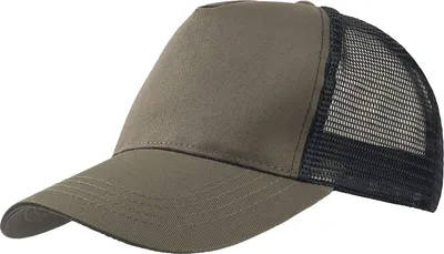 Immagine prodotto di Atlantis Rapper Trucker Cap con 5 pannelli AB206 (Taglia unica) (oliva/nero)